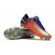 Nike Mercurial Vapor 11 FG Firm Ground Men Football Shoes Royal Blue Chrome Crimson