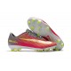 Nike Mercurial Vapor 11 FG Firm Ground Men Football Shoes Pink Gray Yellow