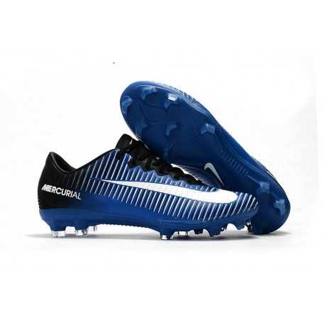 Nike Mercurial Vapor 11 FG Firm Ground Men Football Shoes Blue White