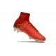 Nike Mercurial Superfly V CR7 FG Men High Top Boots Red Gold