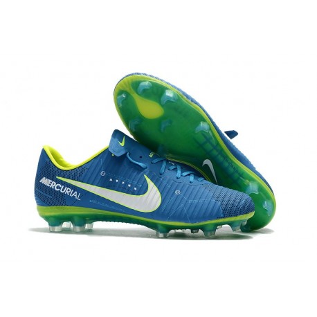 Nike Mercurial Vapor 11 FG Firm Ground Neymar Football Shoes Blue White