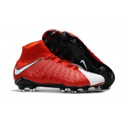 Top New Nike Hypervenom Phantom III DF FG Boots Red White