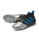 adidas ACE 17+ Purecontrol FG Mens 2017 Soccer Cleats Black Silver Blue