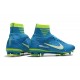 New Neymar Nike Mercurial Superfly 5 FG Firm Ground Soccer Cleats - Blue White