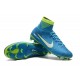 New Neymar Nike Mercurial Superfly 5 FG Firm Ground Soccer Cleats - Blue White