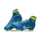 New Neymar Nike Mercurial Superfly 5 FG Firm Ground Soccer Cleats - Blue White