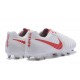 Nike Tiempo Legend VII FG 2017 Leather Soccer Cleats - White Red