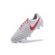 Nike Tiempo Legend VII FG 2017 Leather Soccer Cleats - White Red