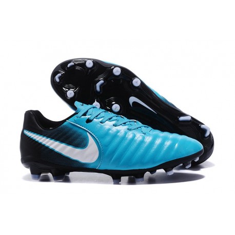 Nike Tiempo Legend VII FG 2017 Leather Soccer Cleats - Blue Black White