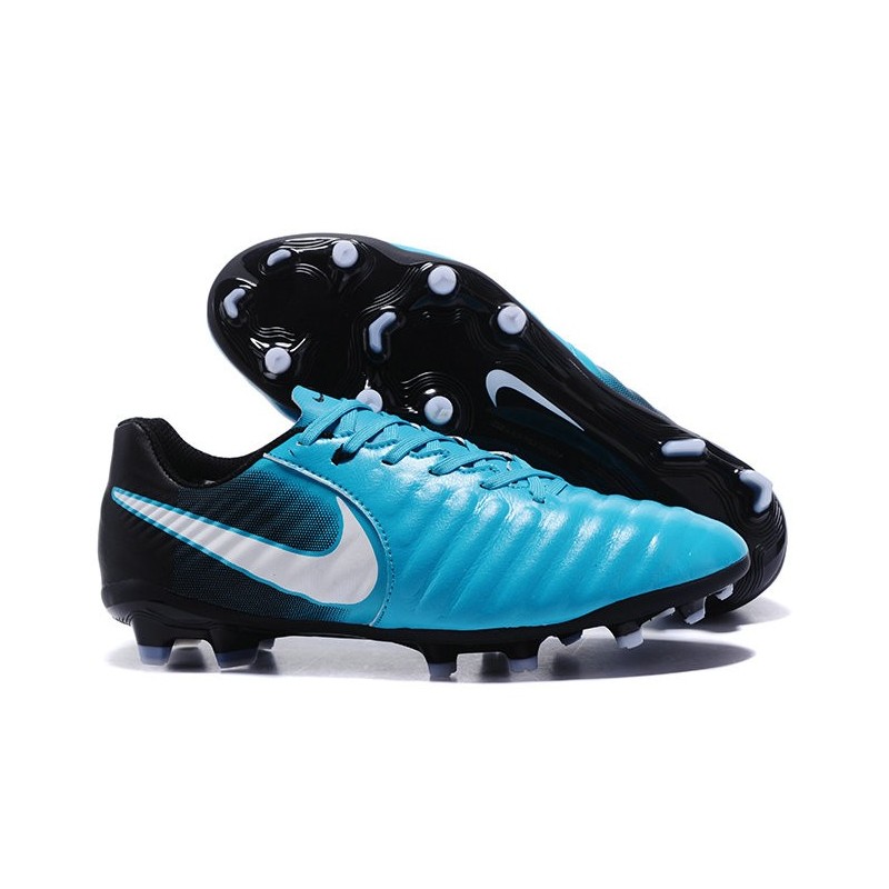 nike tiempo blue black