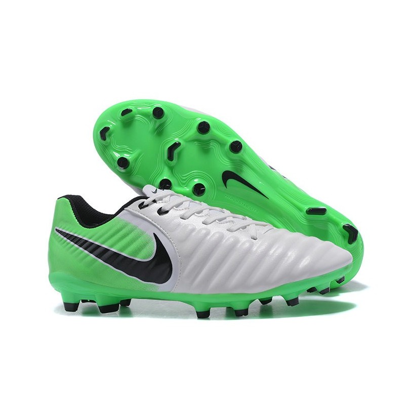 Met pensioen gaan Invloedrijk Jumping jack New Nike Tiempo Legend 7 FG K-leather Football Boots White Green