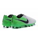 New Nike Tiempo Legend 7 FG K-leather Football Boots White Green