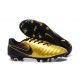 New Nike Tiempo Legend 7 FG K-leather Football Boots Gold Black