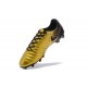 New Nike Tiempo Legend 7 FG K-leather Football Boots Gold Black