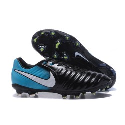 New Nike Tiempo Legend 7 FG K-leather Football Boots Blue Black