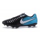 New Nike Tiempo Legend 7 FG K-leather Football Boots Blue Black