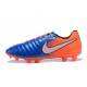 New Nike Tiempo Legend 7 FG K-leather Football Boots Blue Orange