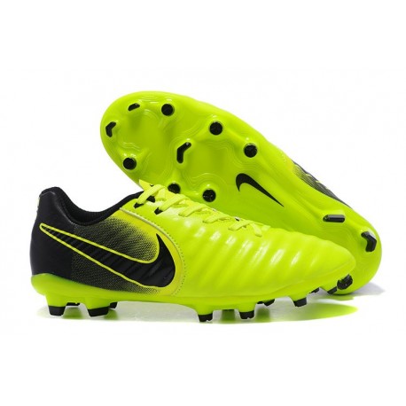New Nike Tiempo Legend 7 FG K-leather Football Boots Green Black
