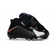 Nike Hypervenom Phantom III DF FG Tongueless Socccer Cleats - Black White Red