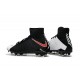 Nike Hypervenom Phantom III DF FG Tongueless Socccer Cleats - Black White Red