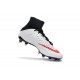 Nike Hypervenom Phantom III DF FG Tongueless Socccer Cleats - Black White Red