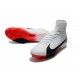 New Nike Mercurial Superfly 5 FG Firm Ground Soccer Cleats - White Black Red