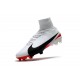 New Nike Mercurial Superfly 5 FG Firm Ground Soccer Cleats - White Black Red