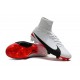 New Nike Mercurial Superfly 5 FG Firm Ground Soccer Cleats - White Black Red