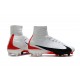 New Nike Mercurial Superfly 5 FG Firm Ground Soccer Cleats - White Black Red