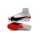 New Nike Mercurial Superfly 5 FG Firm Ground Soccer Cleats - White Black Red