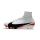 New Nike Mercurial Superfly 5 FG Firm Ground Soccer Cleats - White Black Red