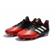 adidas Ace 17.1 Leather FG Soccer Cleats - Black Red White