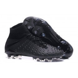 Nike Hypervenom Phantom III DF FG Tongueless Socccer Cleats - All Black