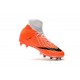 Nike Hypervenom Phantom III DF FG Flyknit Boots - White Orange