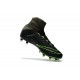 Nike Hypervenom Phantom III DF FG Flyknit Boots - Black Green