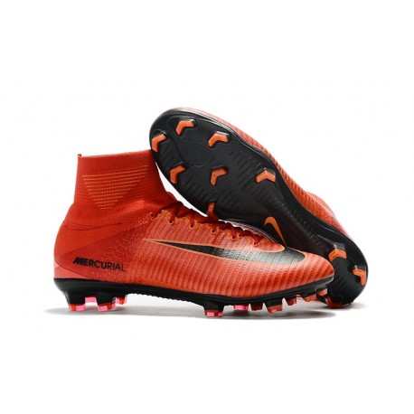 Nike Mercurial Superfly V FG ACC Top Boots Red Black