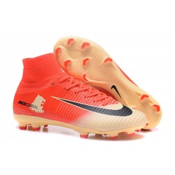 Nike Mercurial Superfly V FG ACC Top Boots Red Gold Black