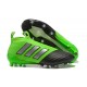 adidas ACE 17 Plus PureControl FG-AG Football Boots Green Black Silver