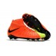 Nike Hypervenom Phantom III DF FG Flyknit Boots - Orange Yellow