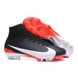 Nike Mercurial Superfly 5 FG Firm Ground Soccer Cleat - Black White Red