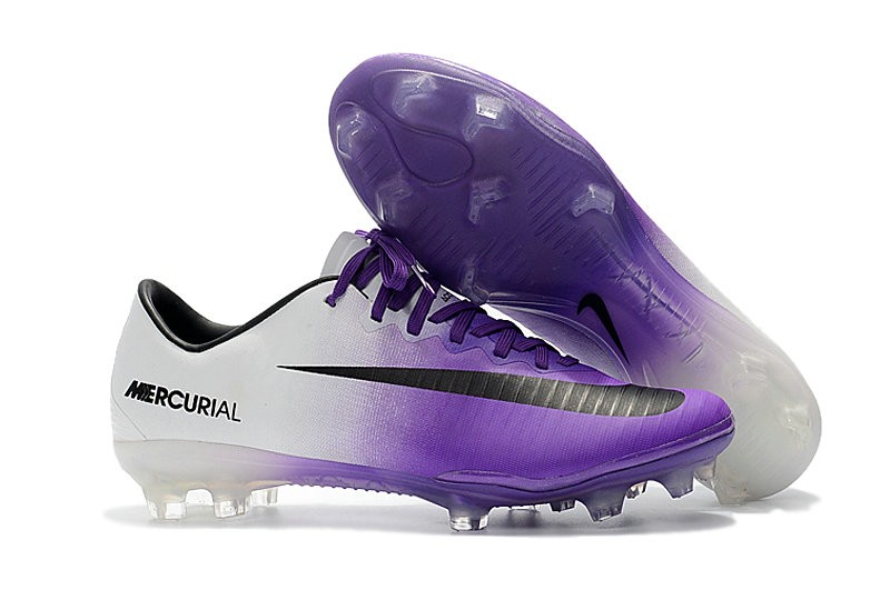 Nike Mercurial Vapor XI FG ACC Mens Soccer Boots White Purple