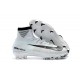 Nike Mercurial Superfly 5 FG Firm Ground Soccer Cleat - White Blue Tint