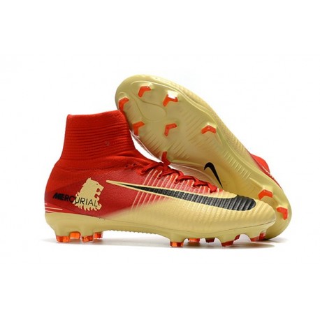 nike mercurial red and yellow
