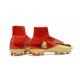 Nike Mercurial Superfly 5 FG Firm Ground Soccer Cleat - Red Yellow