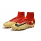 Nike Mercurial Superfly 5 FG Firm Ground Soccer Cleat - Red Yellow