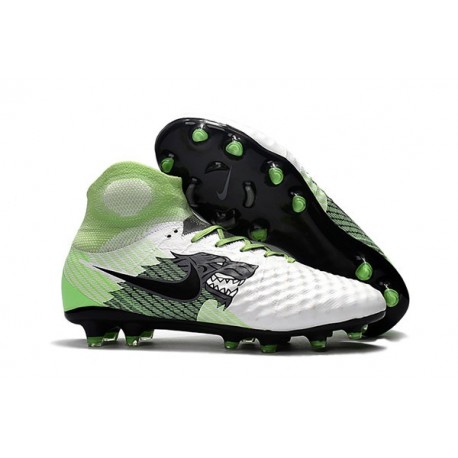 Top Nike Magista Obra II FG 2017 Mens Football Shoes White Green Black