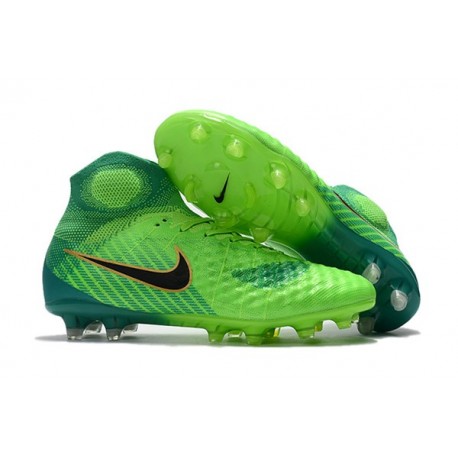 Top Nike Magista Obra II FG 2017 Mens Football Shoes Green Black