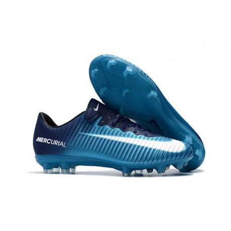 Nike Mercurial Vapor XI FG ACC Mens Soccer Boots Ice Blue White