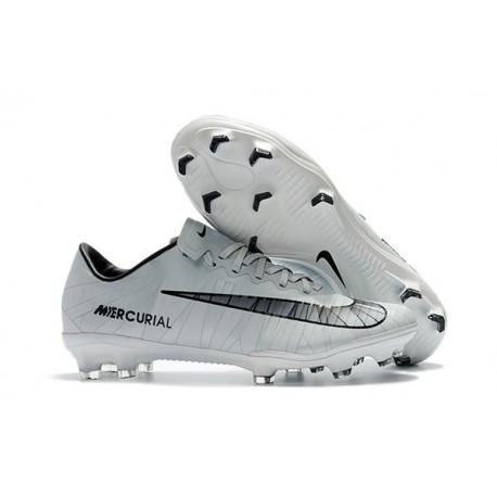 Nike Mercurial Vapor XI FG ACC Ronaldo CR7 White Black Soccer Boots