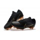 Nike Mercurial Vapor Flyknit Ultra FG ACC Mens Soccer Boots Black Golden